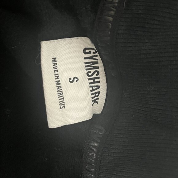 Gymshark Cropped Black Pullover Hoodie Sweatshirt Small - Picture 4 of 5